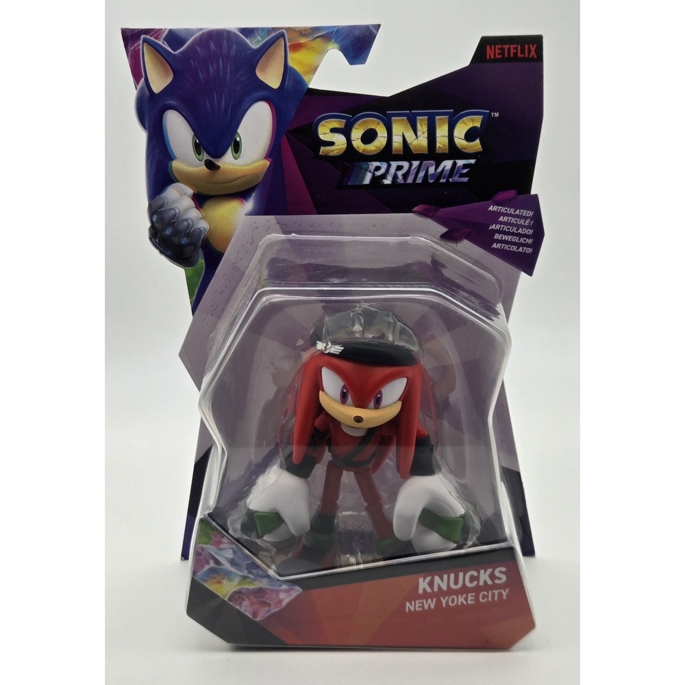 Sonic Prime Knucks New Yoke‎ City 5in Action Figure Jakks Pacific Netflix New